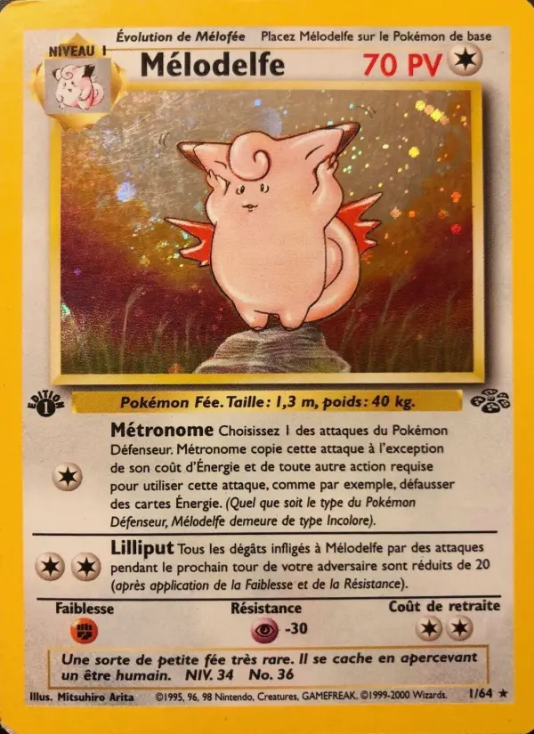 Mélodelfe – carte Pokémon TCG Rare n°1