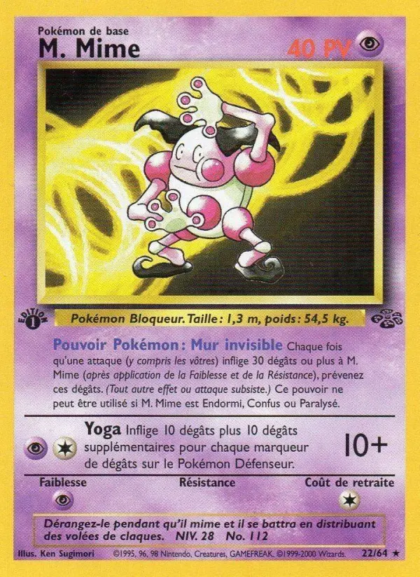 M. Mime – carte Pokémon TCG Rare n°22