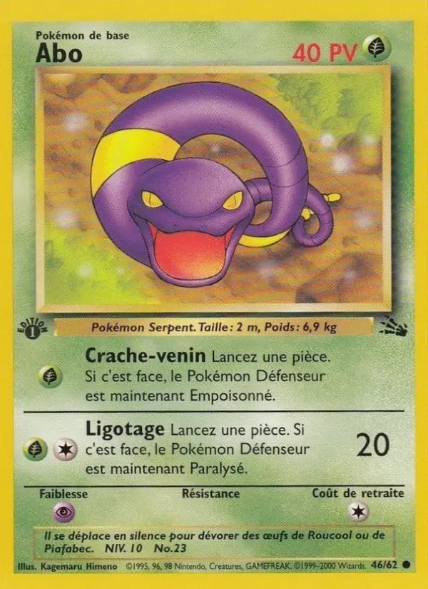 Abo – carte Pokémon TCG Commune n°46