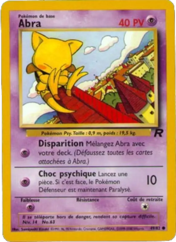 Abra – carte Pokémon TCG Commune n°49