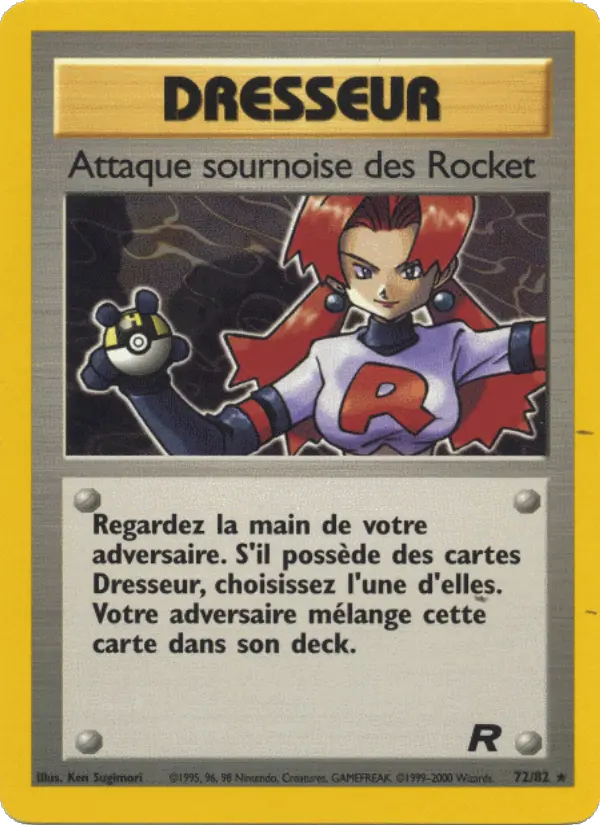 Attaque sournoise des Rocket – carte Pokémon TCG Rare n°72