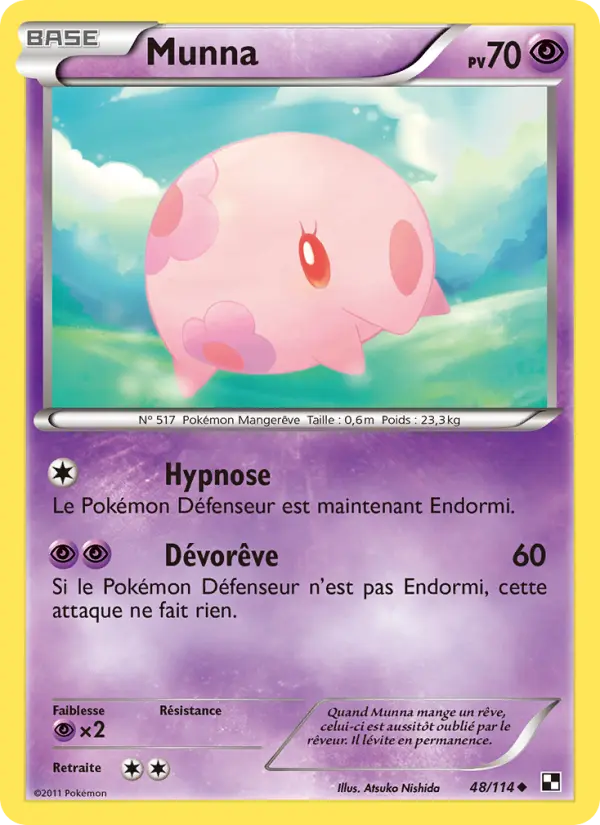 Munna – carte Pokémon TCG Peu Commune n°48