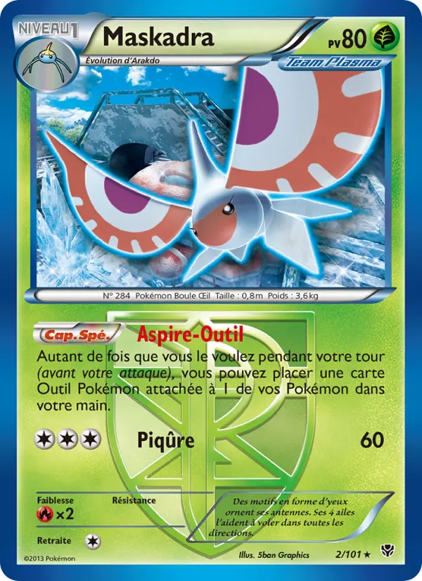 Maskadra – carte Pokémon TCG Rare n°2
