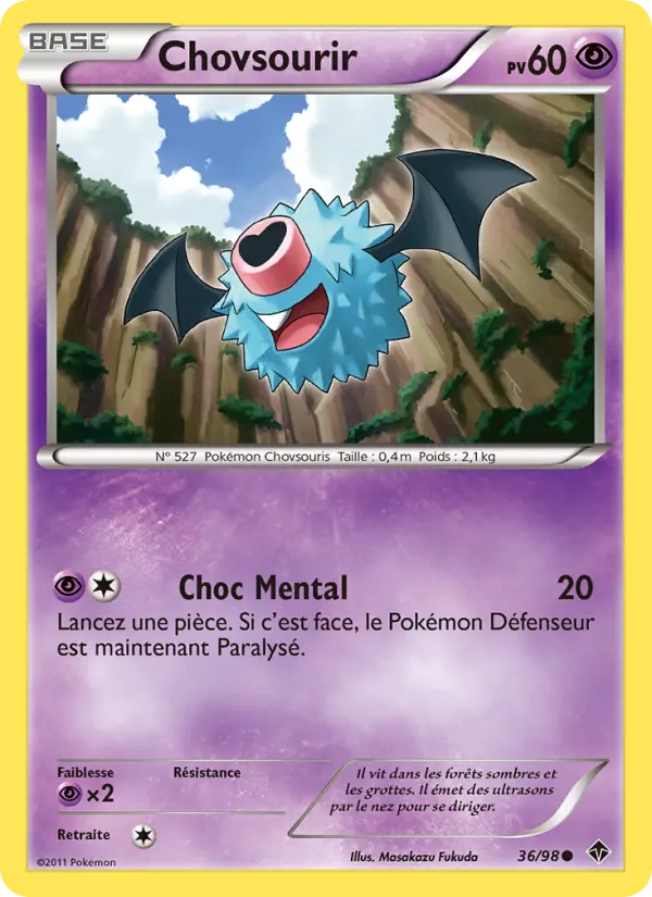Chovsourir – carte Pokémon TCG Commune n°36