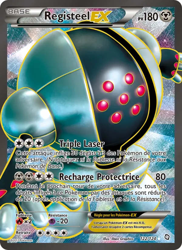 Registeel-EX – carte Pokémon TCG Ultra Rare n°122