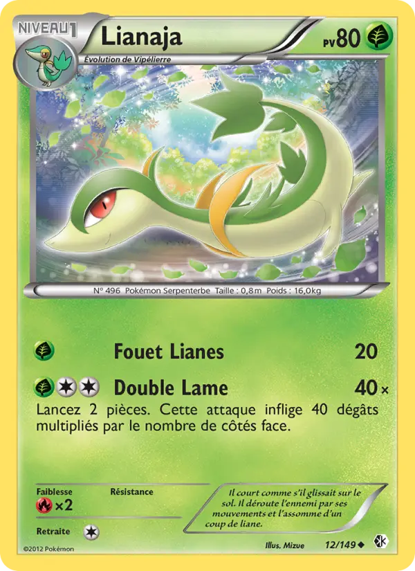 Lianaja – carte Pokémon TCG Peu Commune n°12