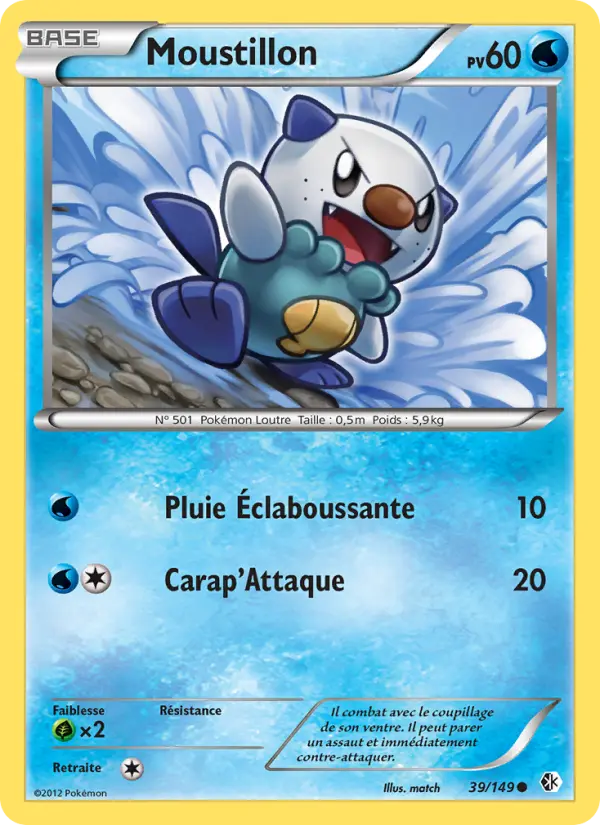 Moustillon – carte Pokémon TCG Commune n°39