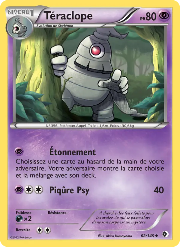Téraclope – carte Pokémon TCG Peu Commune n°62