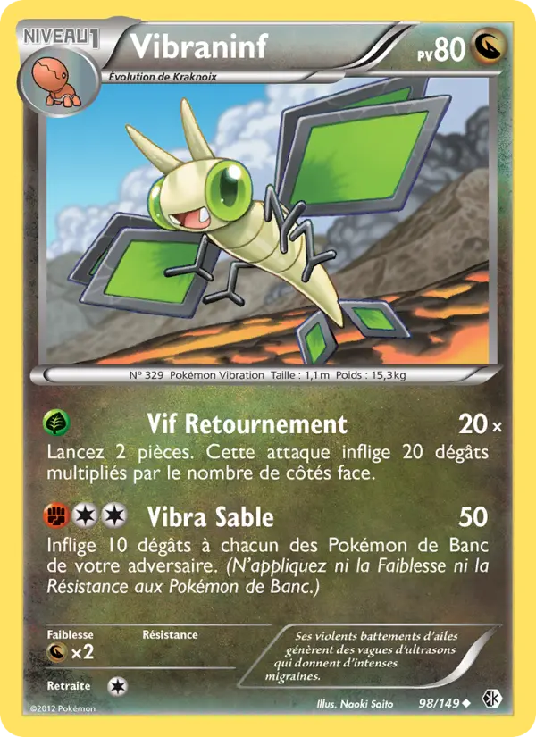 Vibraninf – carte Pokémon TCG Peu Commune n°98