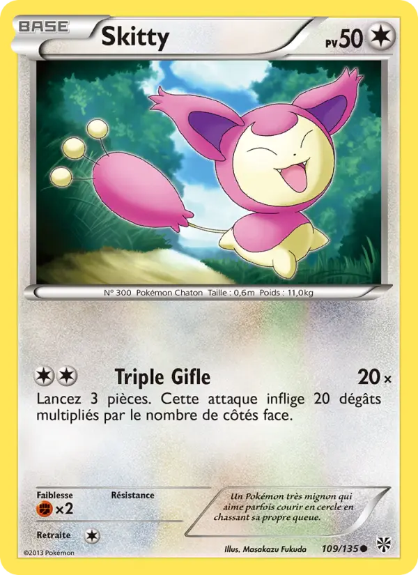 Skitty – carte Pokémon TCG Commune n°109