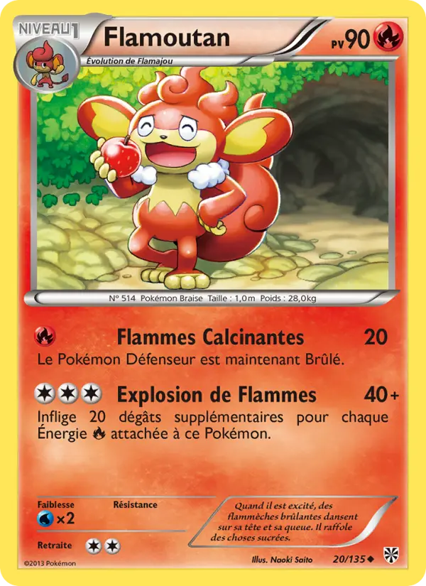 Flamoutan – carte Pokémon TCG Peu Commune n°20