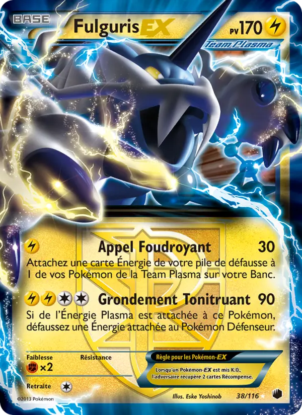 Fulguris-EX – carte Pokémon TCG Rare n°38