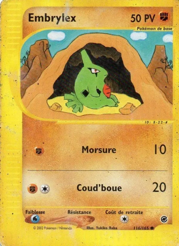 Embrylex – carte Pokémon TCG Commune n°116