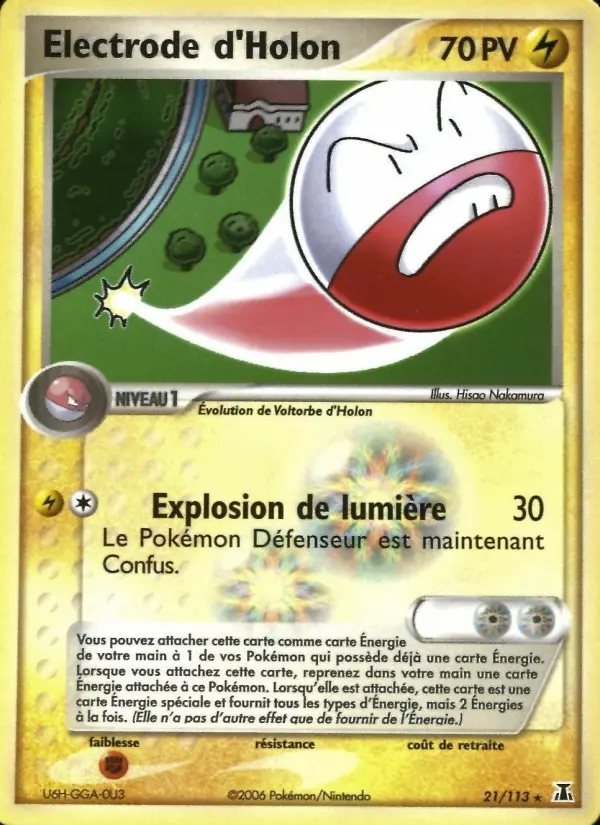 Electrode d'Holon – carte Pokémon TCG Rare n°21