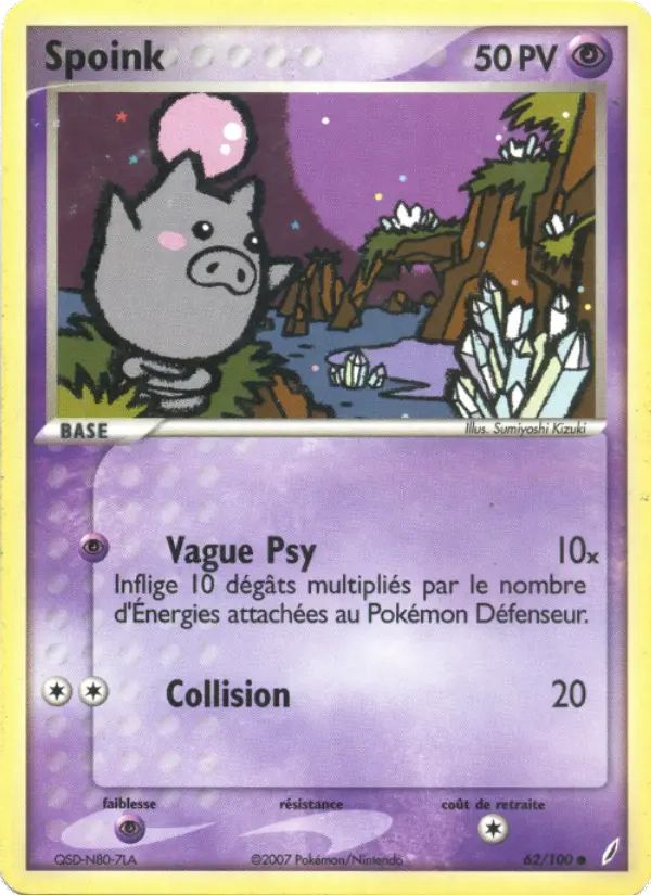 Spoink – carte Pokémon TCG Commune n°62