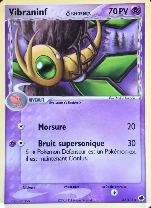 Vibraninf δ – carte Pokémon TCG Peu Commune n°42