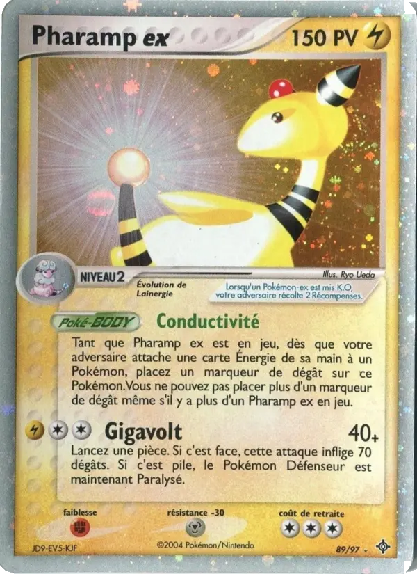 Pharamp ex – carte Pokémon TCG Rare n°89