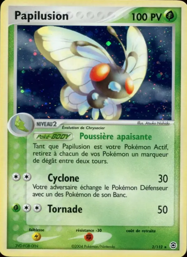 Papilusion – carte Pokémon TCG Rare n°2
