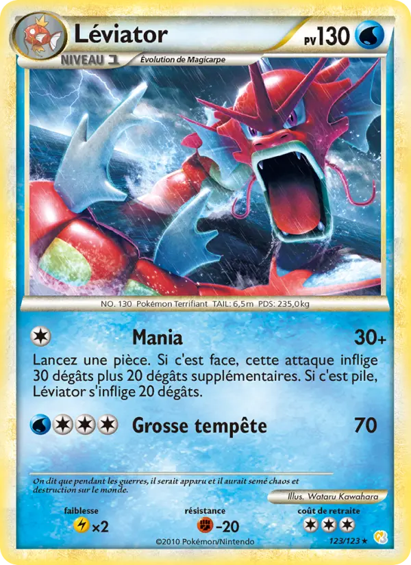 Léviator – carte Pokémon TCG Rare n°123