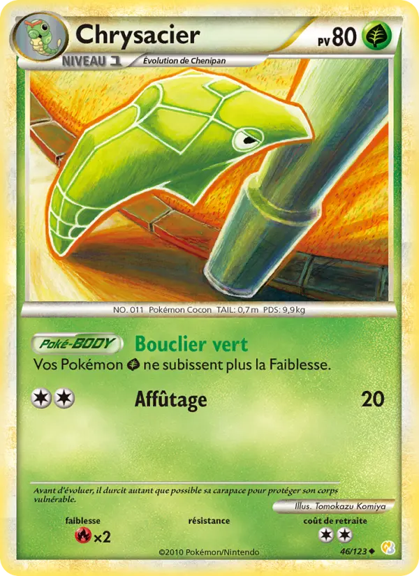 Chrysacier – carte Pokémon TCG Peu Commune n°46
