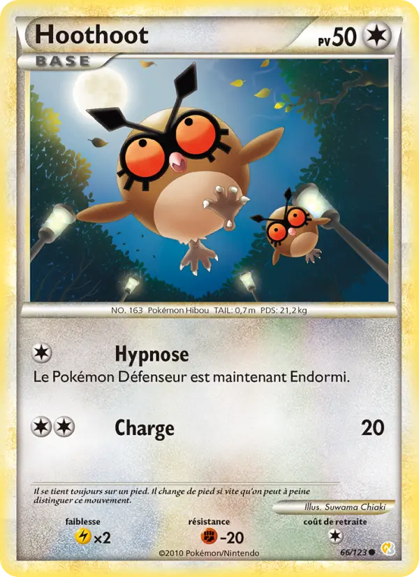 Hoothoot – carte Pokémon TCG Commune n°66