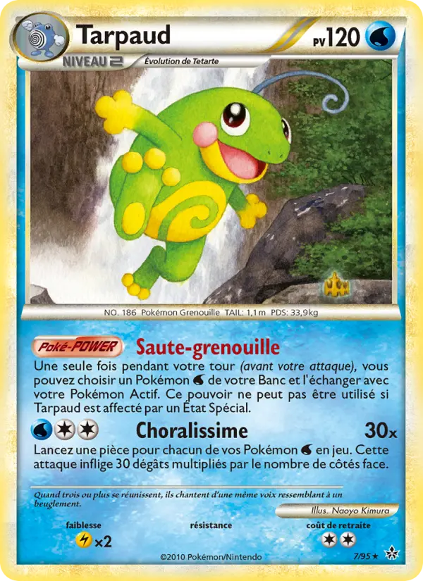 Tarpaud – carte Pokémon TCG Rare Holo n°7