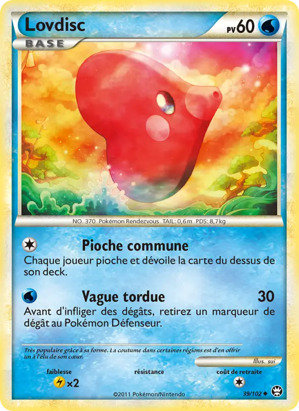 Lovdisc – carte Pokémon TCG Peu Commune n°39