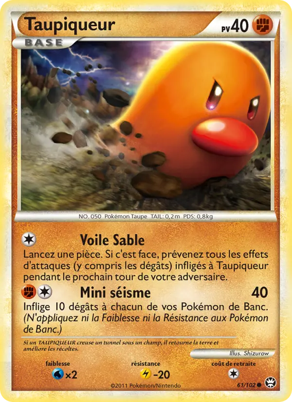 Taupiqueur – carte Pokémon TCG Commune n°61
