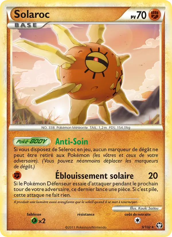 Solaroc – carte Pokémon TCG Rare Holo n°9