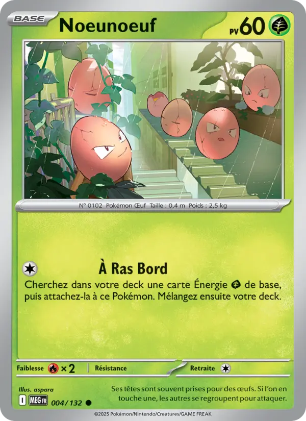 Noeunoeuf – carte Pokémon TCG Commune n°004