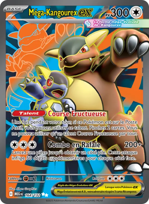 Méga-Kangourex-ex – carte Pokémon TCG Ultra Rare n°164