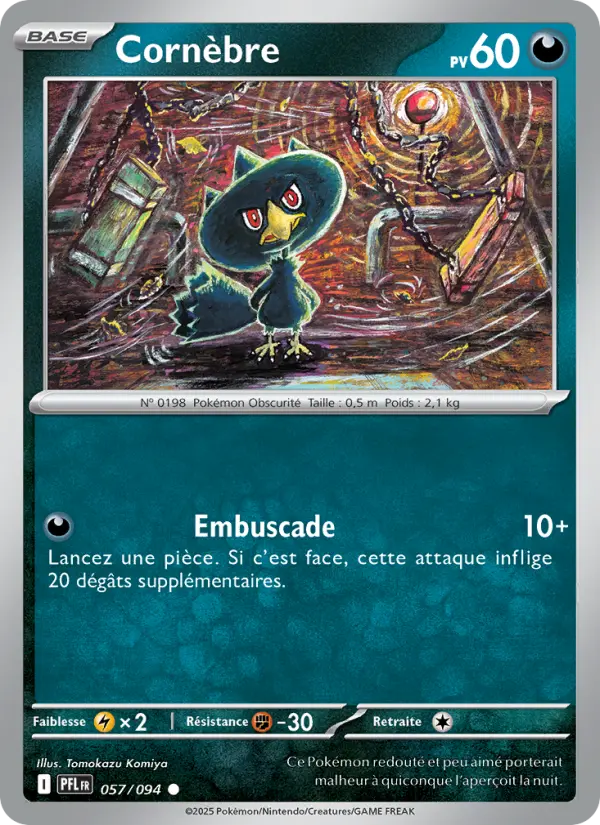 Cornèbre – carte Pokémon TCG Commune n°057