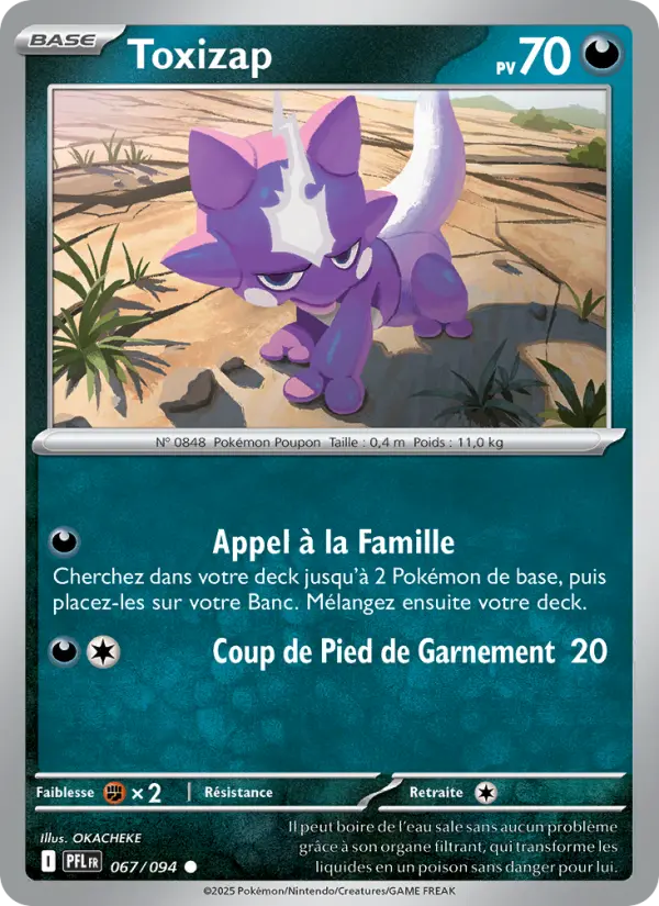 Toxizap – carte Pokémon TCG Commune n°067
