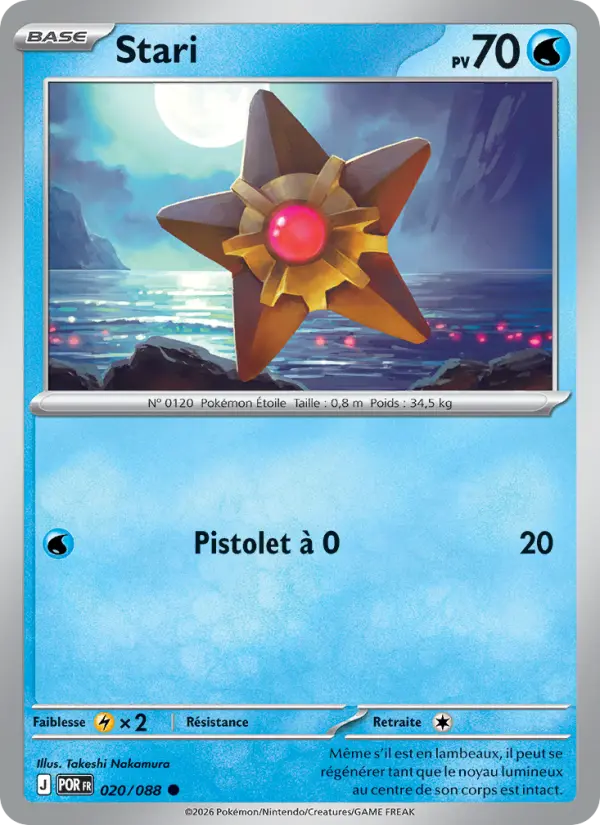 Stari – carte Pokémon TCG Commune n°020