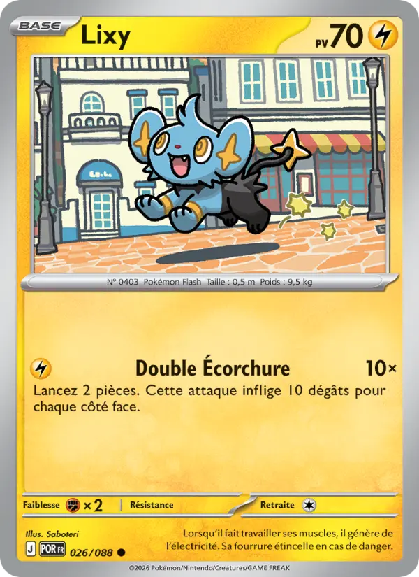 Lixy – carte Pokémon TCG Commune n°026