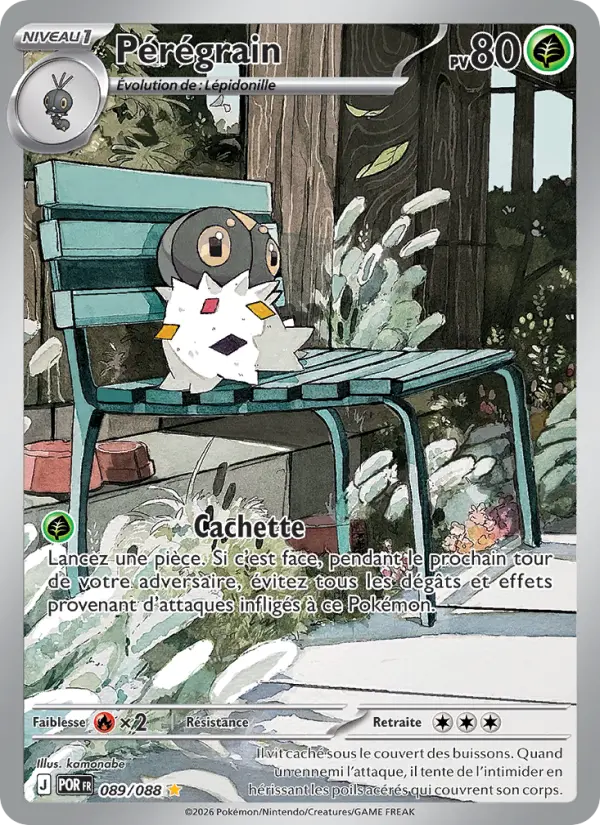 Pérégrain – carte Pokémon TCG Illustration rare n°089