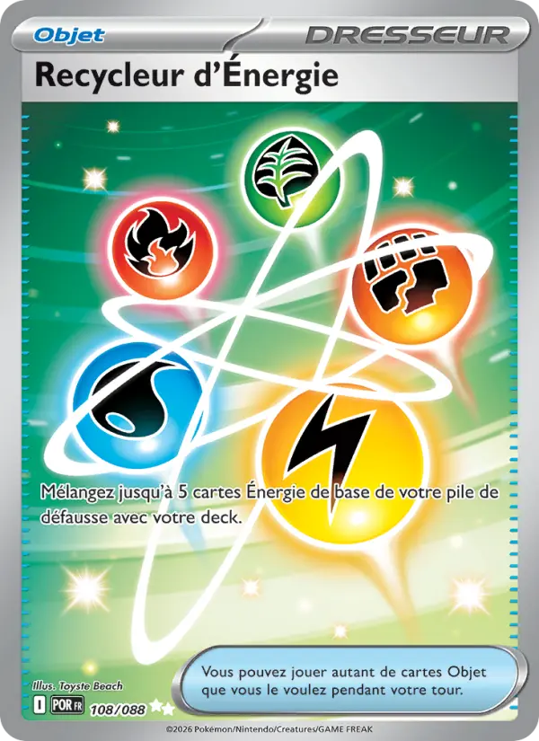 Recycleur d'Énergie – carte Pokémon TCG Ultra Rare n°108