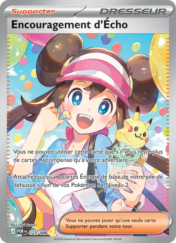 Encouragement d'Écho – carte Pokémon TCG Illustration spéciale rare n°123