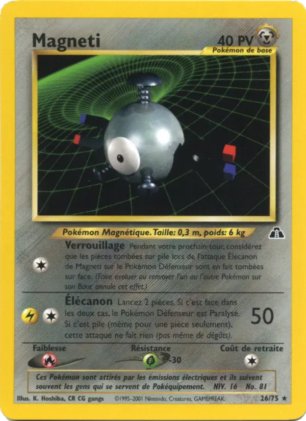 Magneti – carte Pokémon TCG Rare n°26