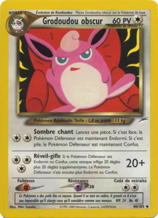 Grodoudou obscur – carte Pokémon TCG Peu Commune n°40
