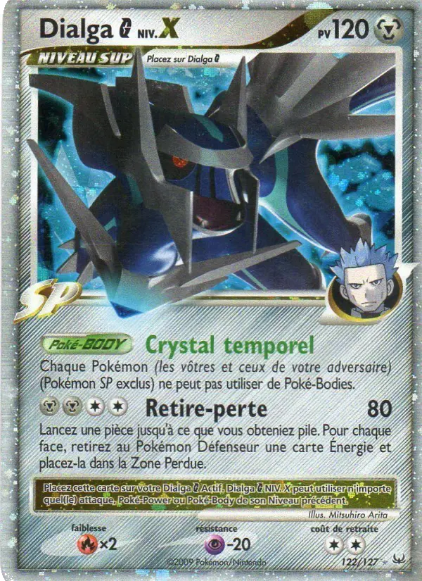 Dialga  – carte Pokémon TCG Rare Holo LV.X n°122