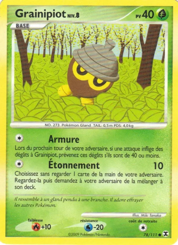 Grainipiot Niv. 8 – carte Pokémon TCG Commune n°78