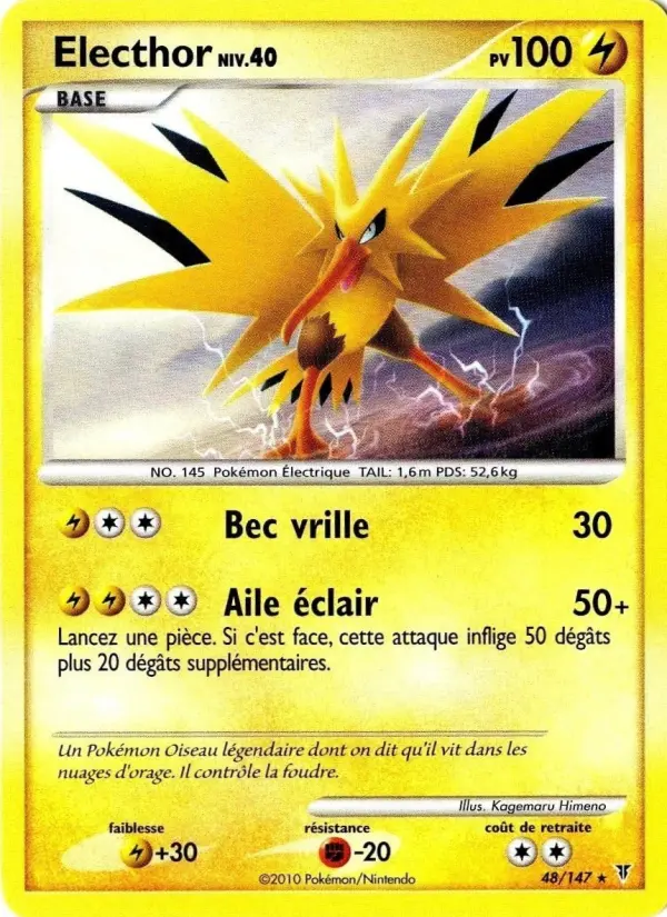Electhor – carte Pokémon TCG Rare n°48