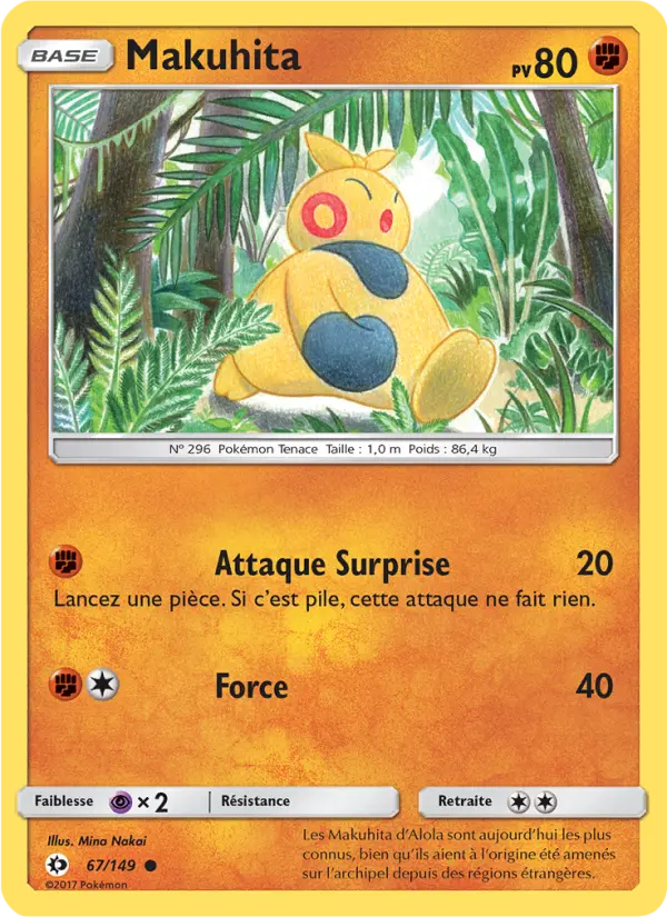 Makuhita – carte Pokémon TCG Commune n°67