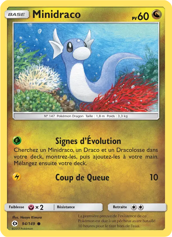 Minidraco – carte Pokémon TCG Commune n°94