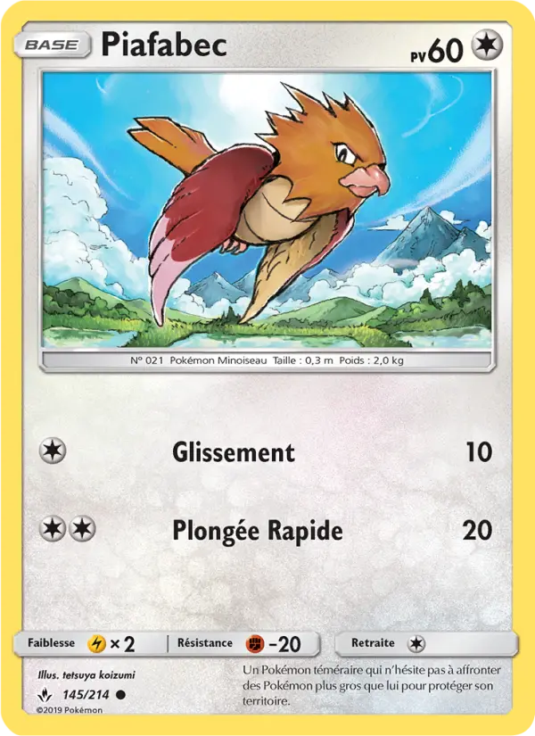 Piafabec – carte Pokémon TCG Commune n°145