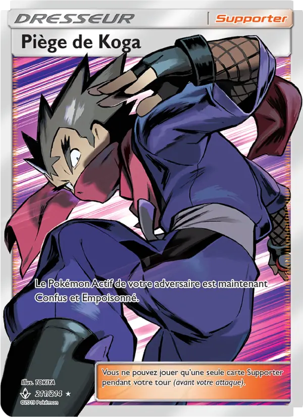 Piège de Koga – carte Pokémon TCG Ultra Rare n°211