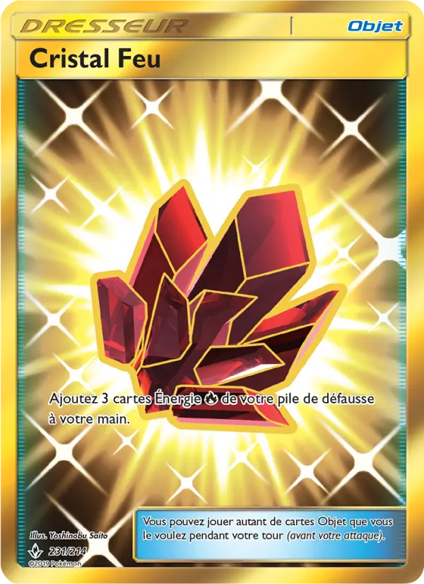 Cristal Feu – carte Pokémon TCG Magnifique rare n°231