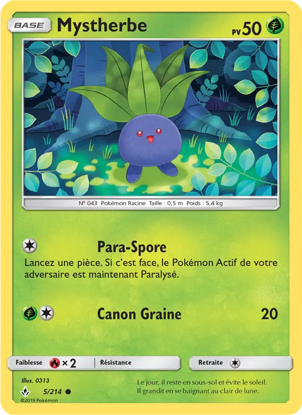 Mystherbe – carte Pokémon TCG Commune n°5