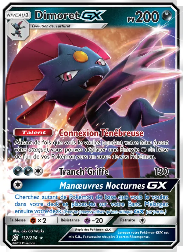 Dimoret GX – carte Pokémon TCG Ultra Rare n°132